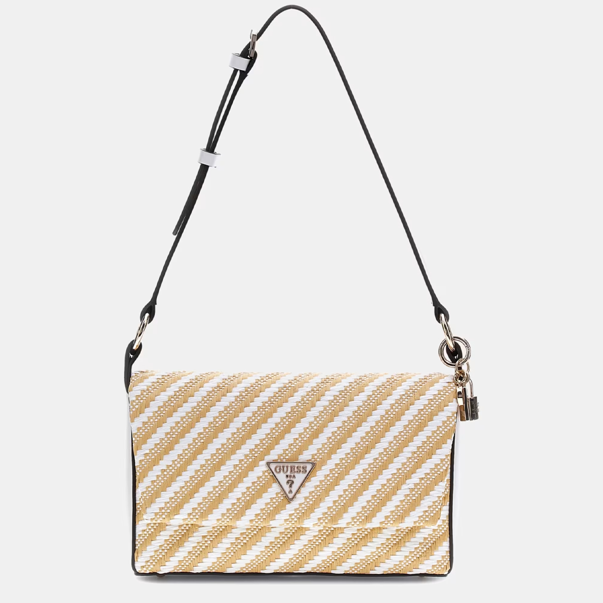 Guess Borsa a spalla Simona Natural White - 1