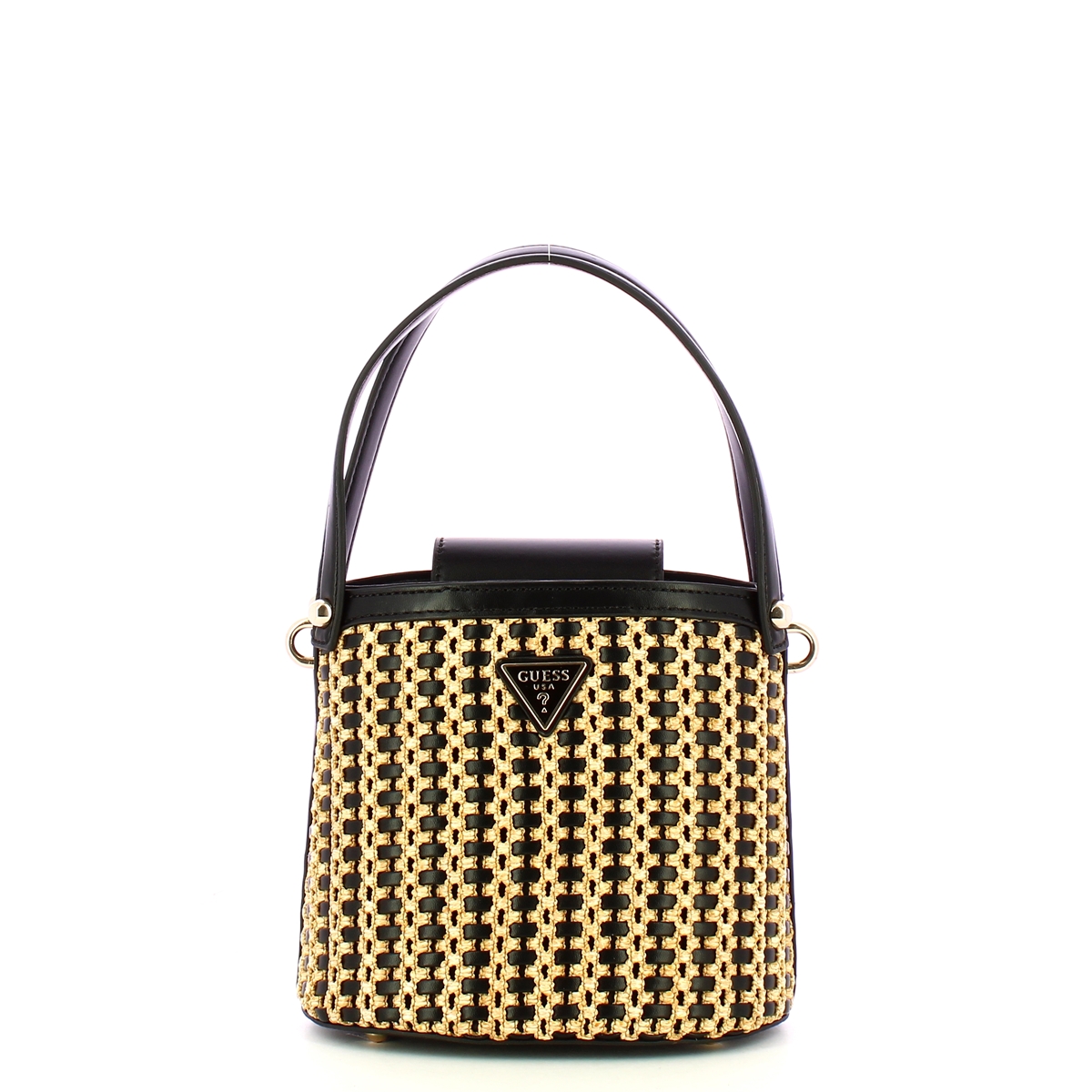 Guess Borsa secchiello Atalia Natural Black - 1