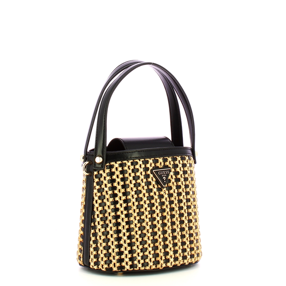Guess Borsa secchiello Atalia Natural Black - 2