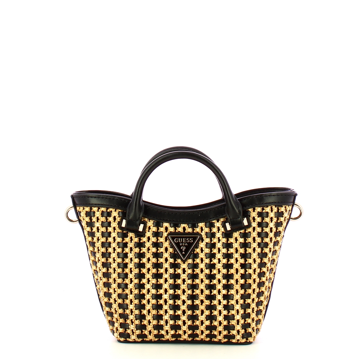 Guess Borsa a mano Atalia Mini Tote Natural Black - 1