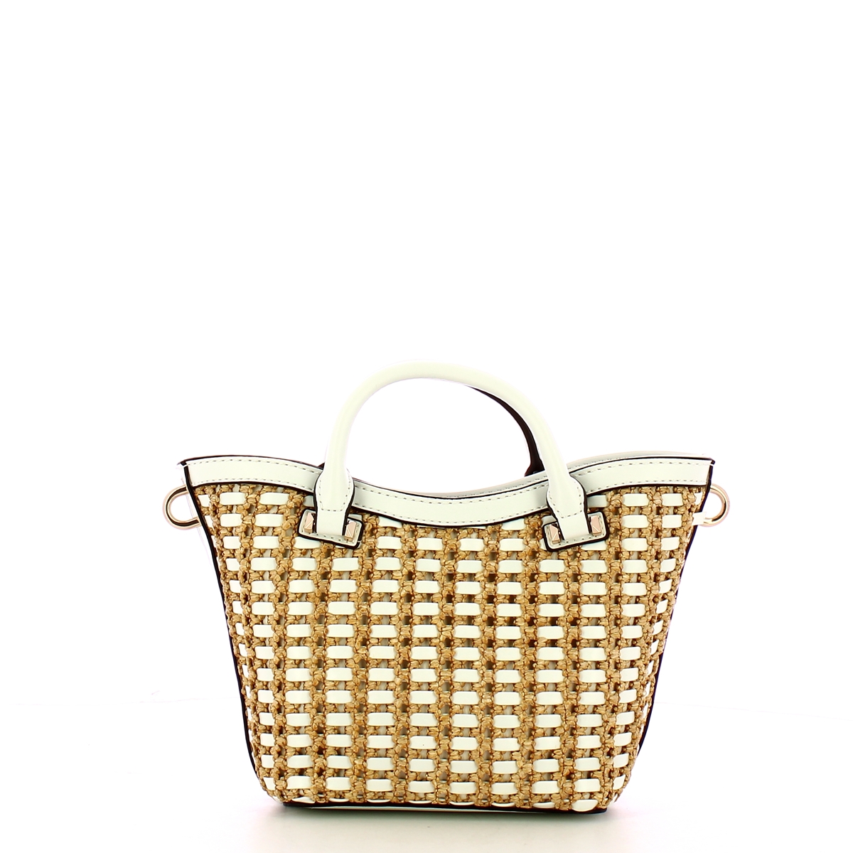 Guess Borsa a mano Atalia Mini Tote Natural White - 3