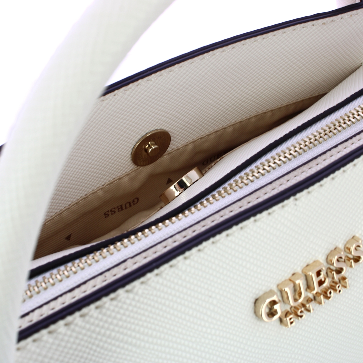 Guess Borsa a mano Fedana Off White - 5