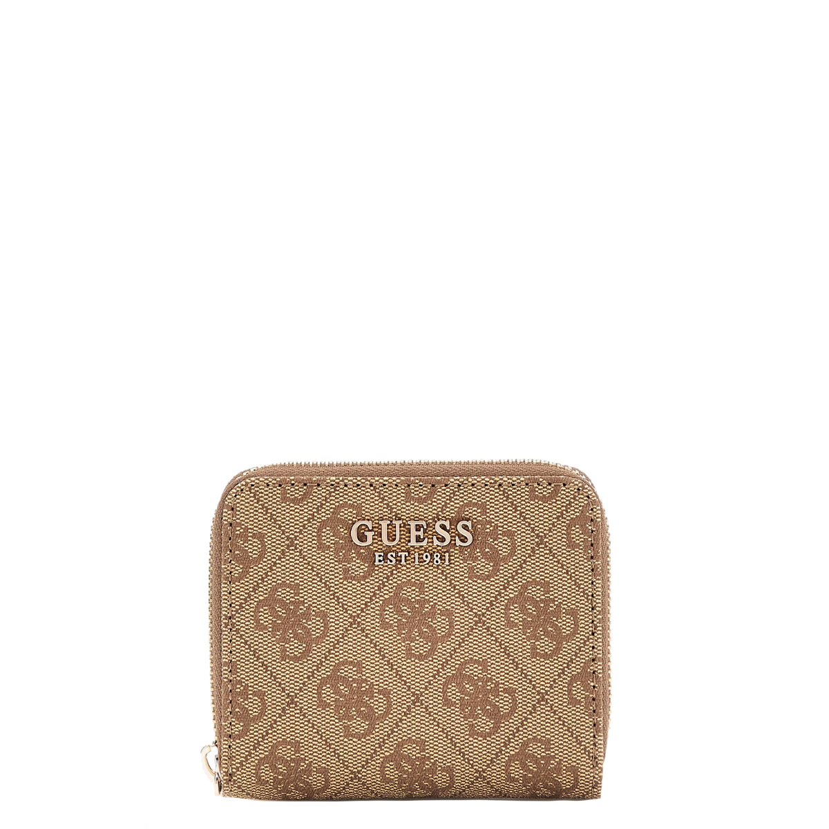 Guess Portafoglio Laurel Small Zip Around Latte Logo - 1 Guess Portafoglio Laurel Small Zip Around Latte Logo - 1