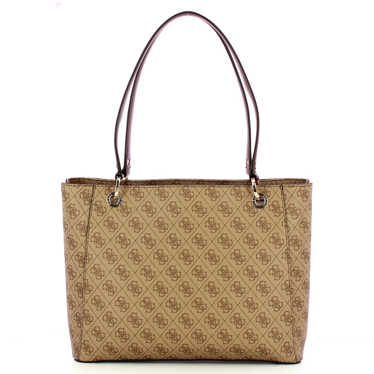 Guess Tote Bag Noelle II Latte Logo Brown - 3 Guess Tote Bag Noelle II Latte Logo Brown - 3