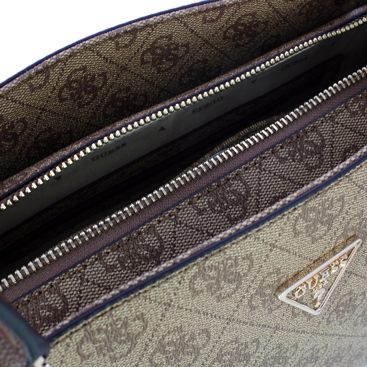 Guess Tote Bag Noelle II Latte Logo Brown - 4 Guess Tote Bag Noelle II Latte Logo Brown - 4