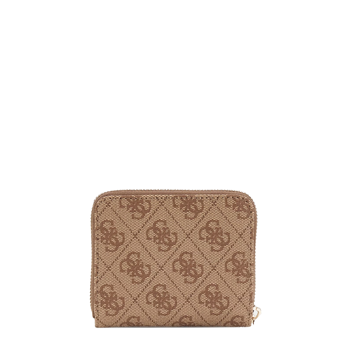 Guess Portafoglio Piccolo Laurel II Zip Around Latte Logo - 2
