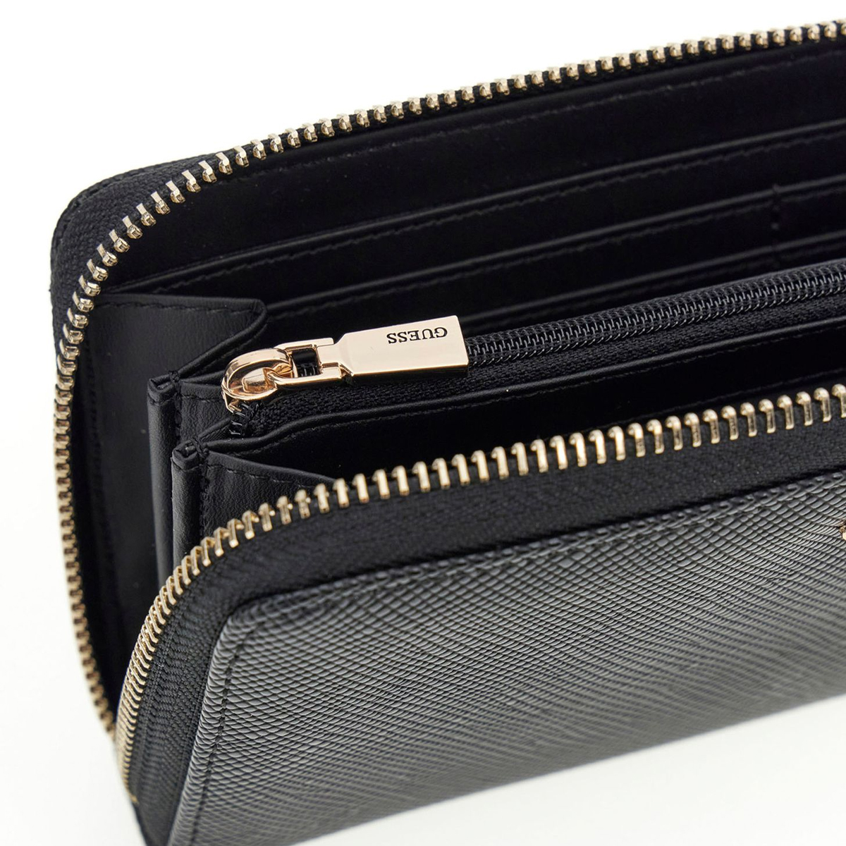 Guess Portafoglio Laurel II Zip Around Black - 3 Guess Portafoglio Laurel II Zip Around Black - 3