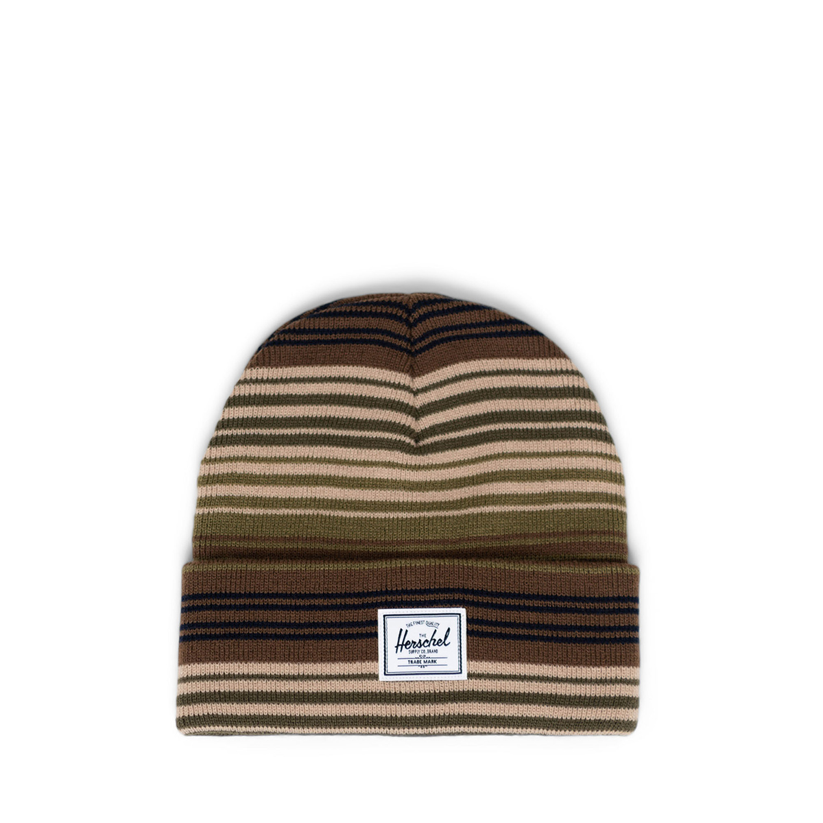 Herschel Supply Berretto Elmer Dark Earth Covert Green Multi Stripe - 1