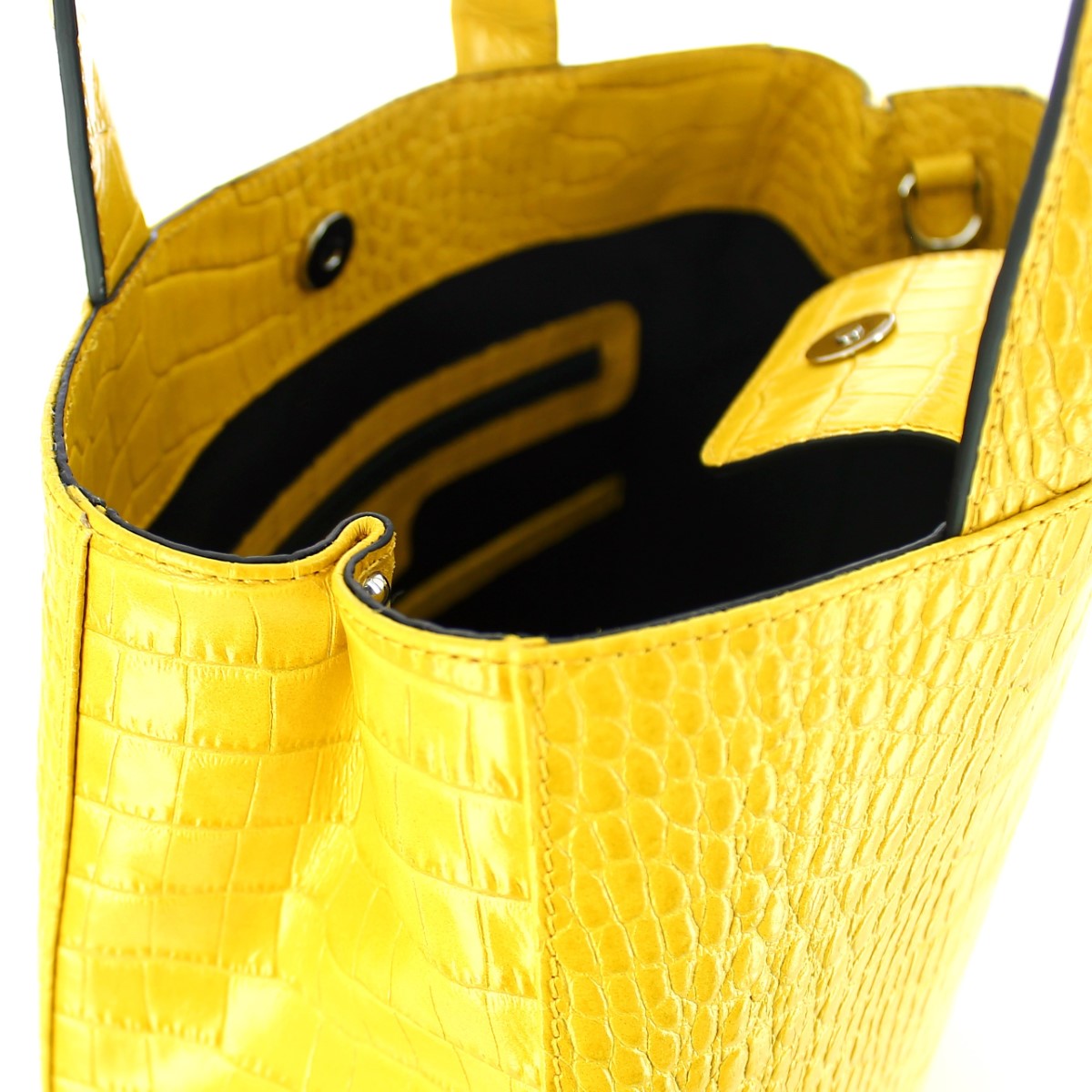 Iuntoo Shopper Verticale Medium Gioia  in pelle Cocco - 5