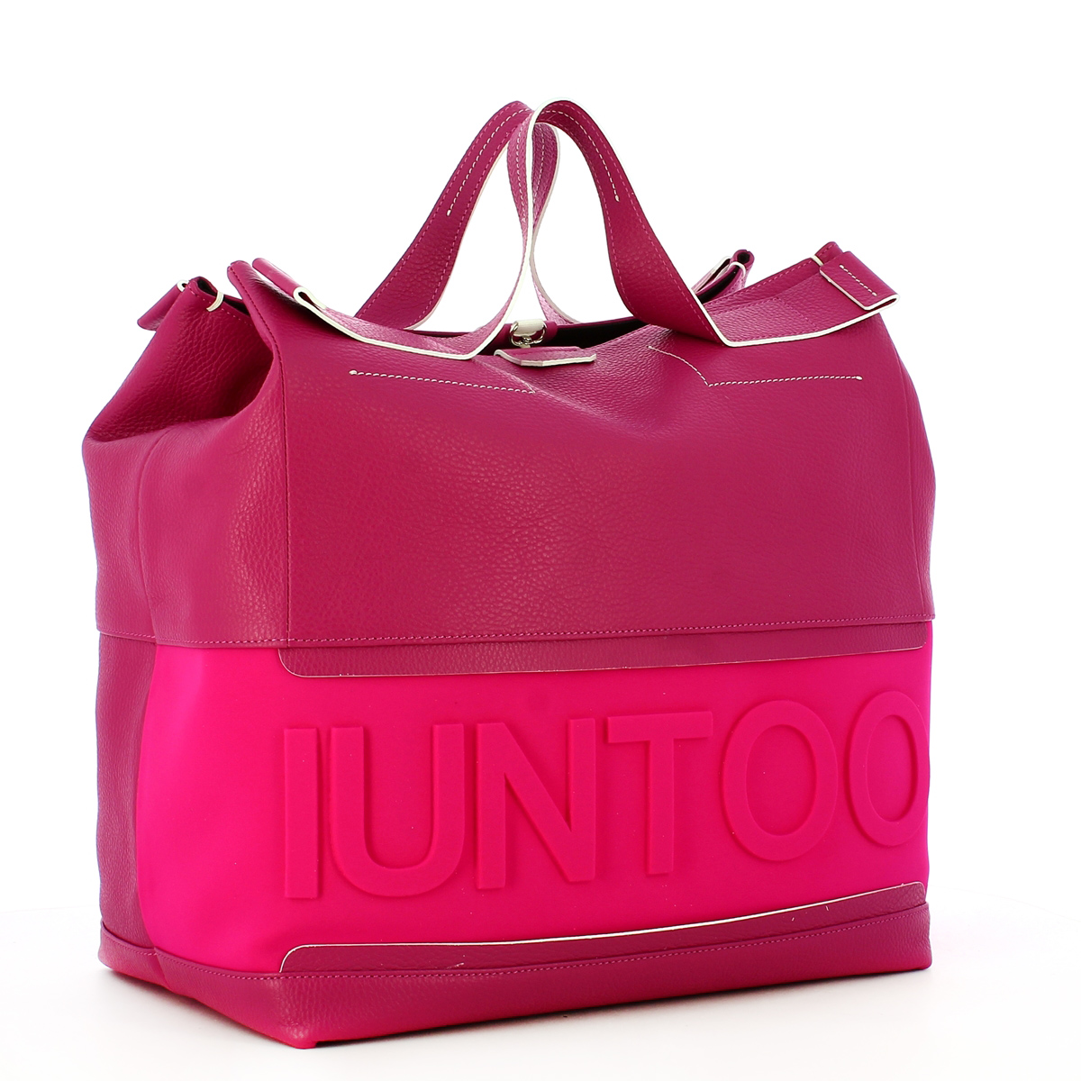 Iuntoo Shopper XXXL con logo in rilievo Pratica - 2