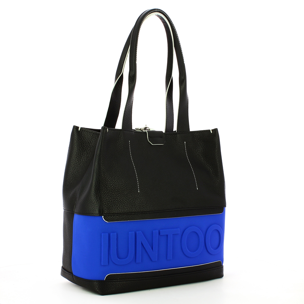 Iuntoo Shopper Media con logo in rilievo Pratica - 2