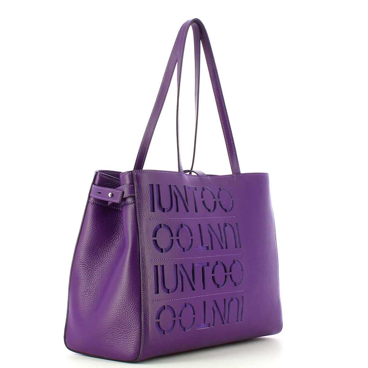 Iuntoo Shopper Media Graziosa con logo Nero - 2