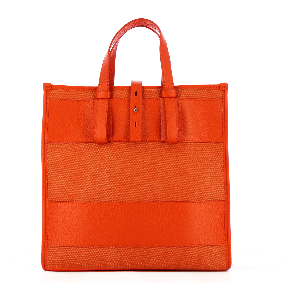 Iuntoo Shopper Grande Essenziale Arancio Arancio - 3