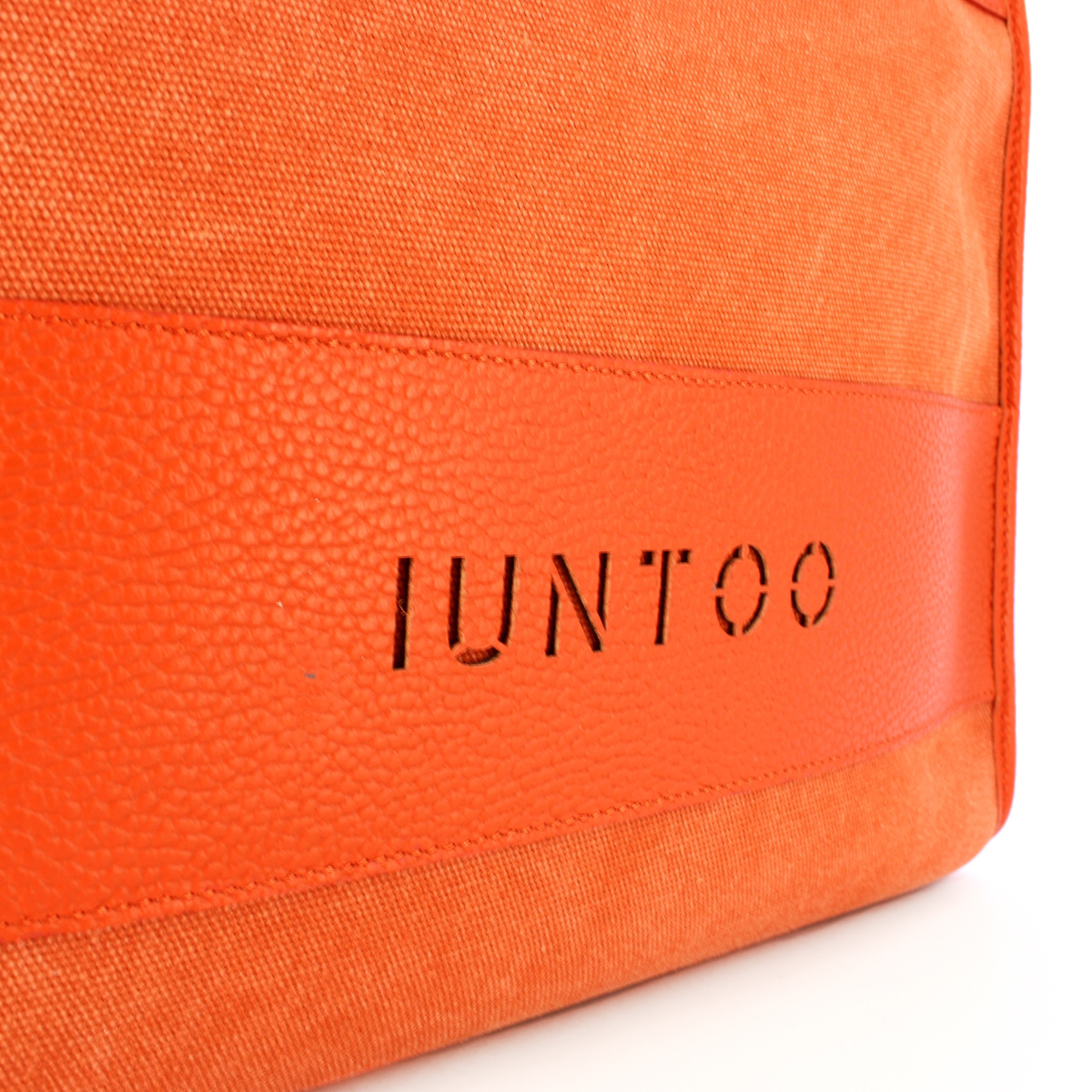 Iuntoo Shopper Grande Essenziale Arancio Arancio - 5