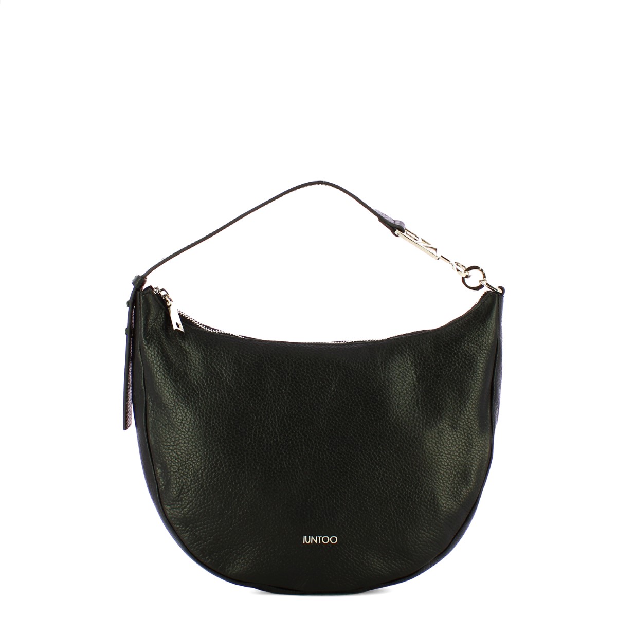 Iuntoo New Hobo Bag Piccola in pelle Armonia Nero - 1 Iuntoo New Hobo Bag Piccola in pelle Armonia Nero - 1