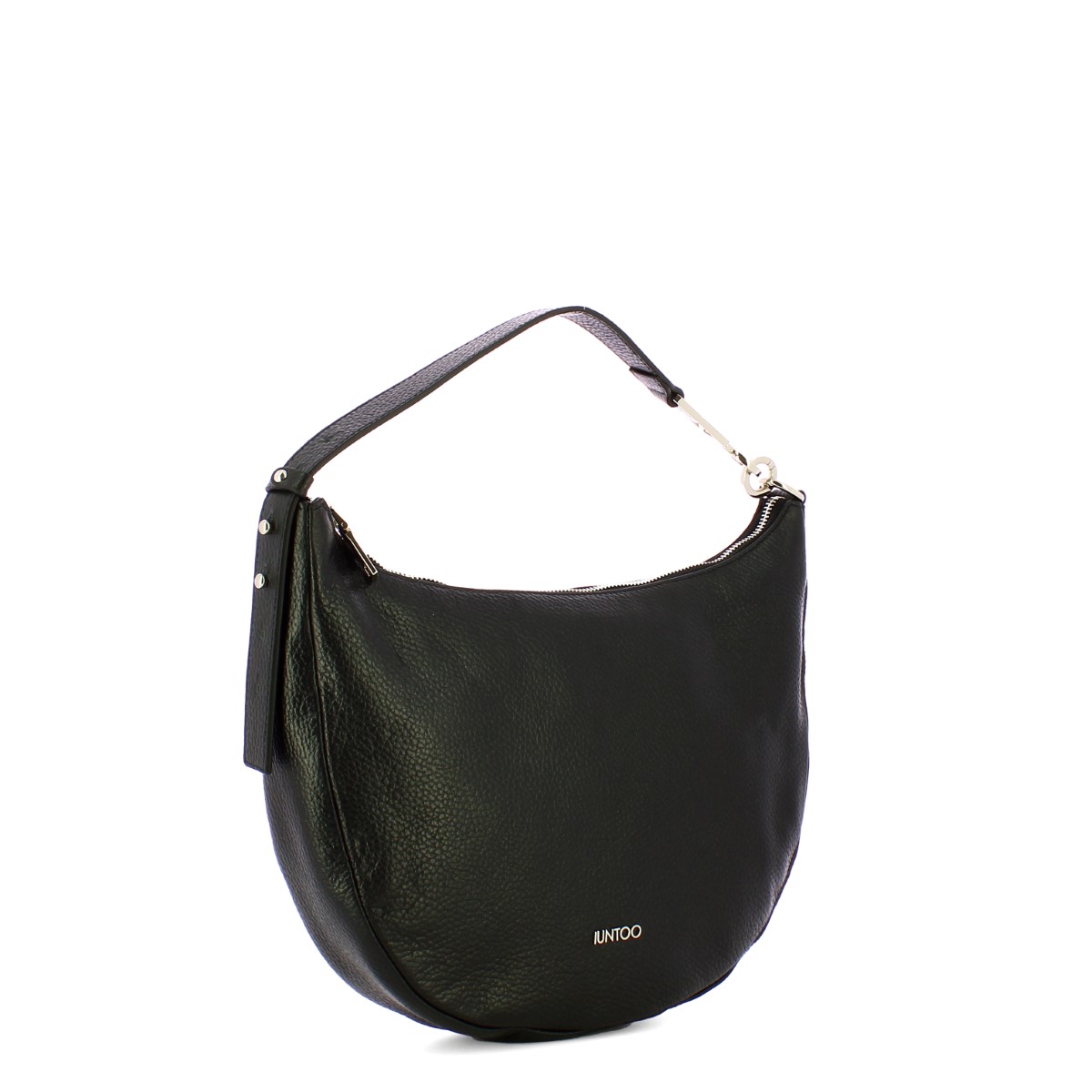 Iuntoo New Hobo Bag Piccola in pelle Armonia Nero - 2 Iuntoo New Hobo Bag Piccola in pelle Armonia Nero - 2