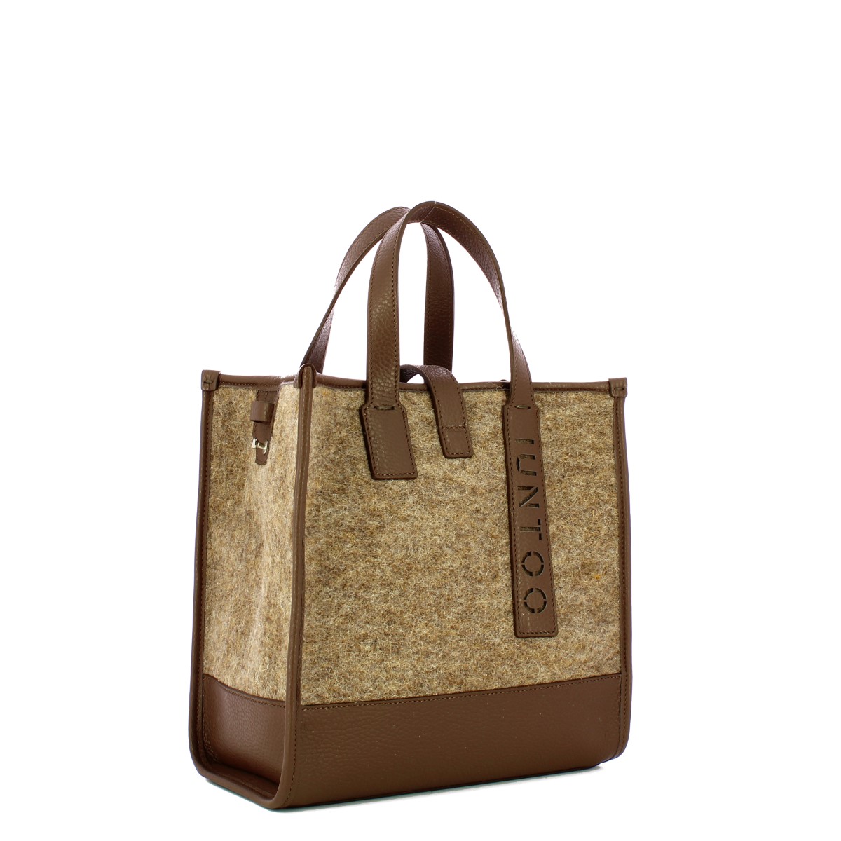 Iuntoo Shopper Piccola Caldo Essenziale Fango Lana Cotta Fango - 2 Iuntoo Shopper Piccola Caldo Essenziale Fango Lana Cotta Fango - 2