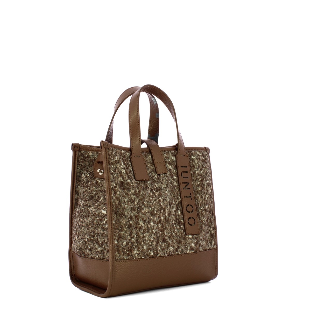 Iuntoo Shopper Piccola Caldo Essenziale Fango Lana Melange - 2 Iuntoo Shopper Piccola Caldo Essenziale Fango Lana Melange - 2