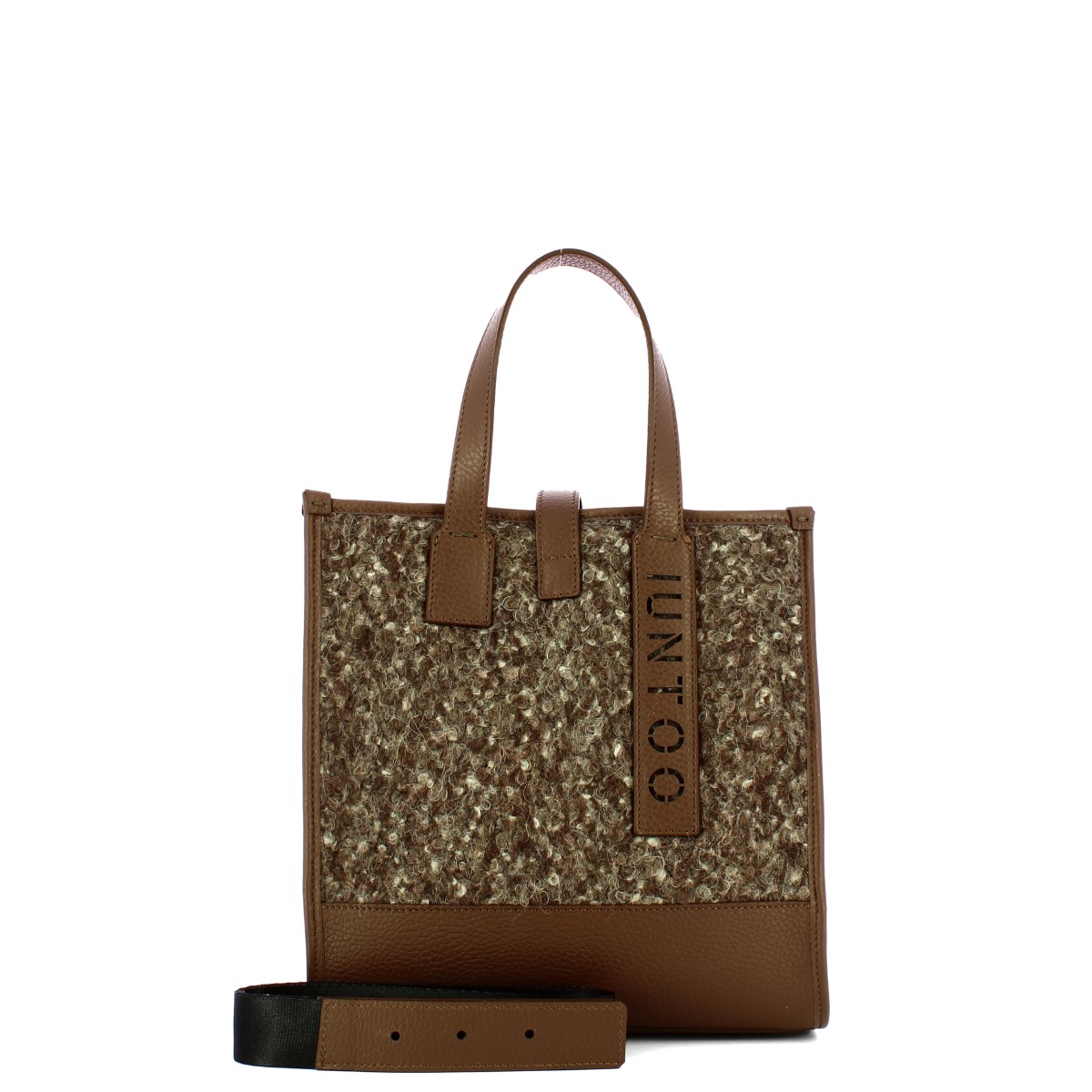 Iuntoo Shopper Piccola Caldo Essenziale Fango Lana Melange - 4 Iuntoo Shopper Piccola Caldo Essenziale Fango Lana Melange - 4