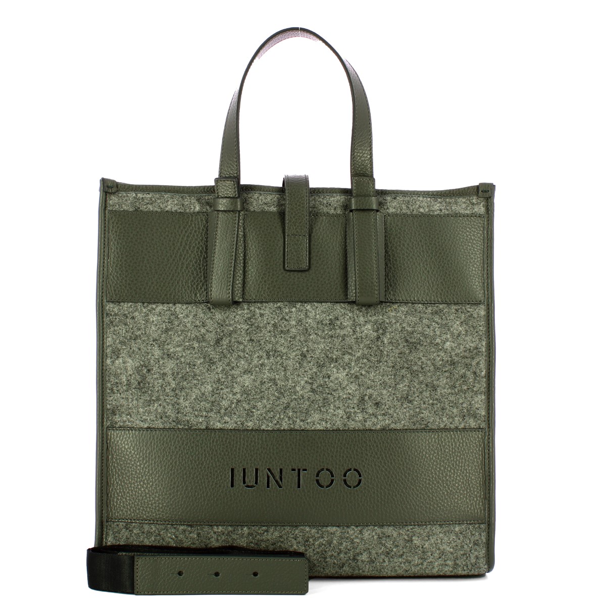 Iuntoo Shopper Grande Caldo Essenziale Grigio Lana Cotta Grigio - 4 Iuntoo Shopper Grande Caldo Essenziale Grigio Lana Cotta Grigio - 4