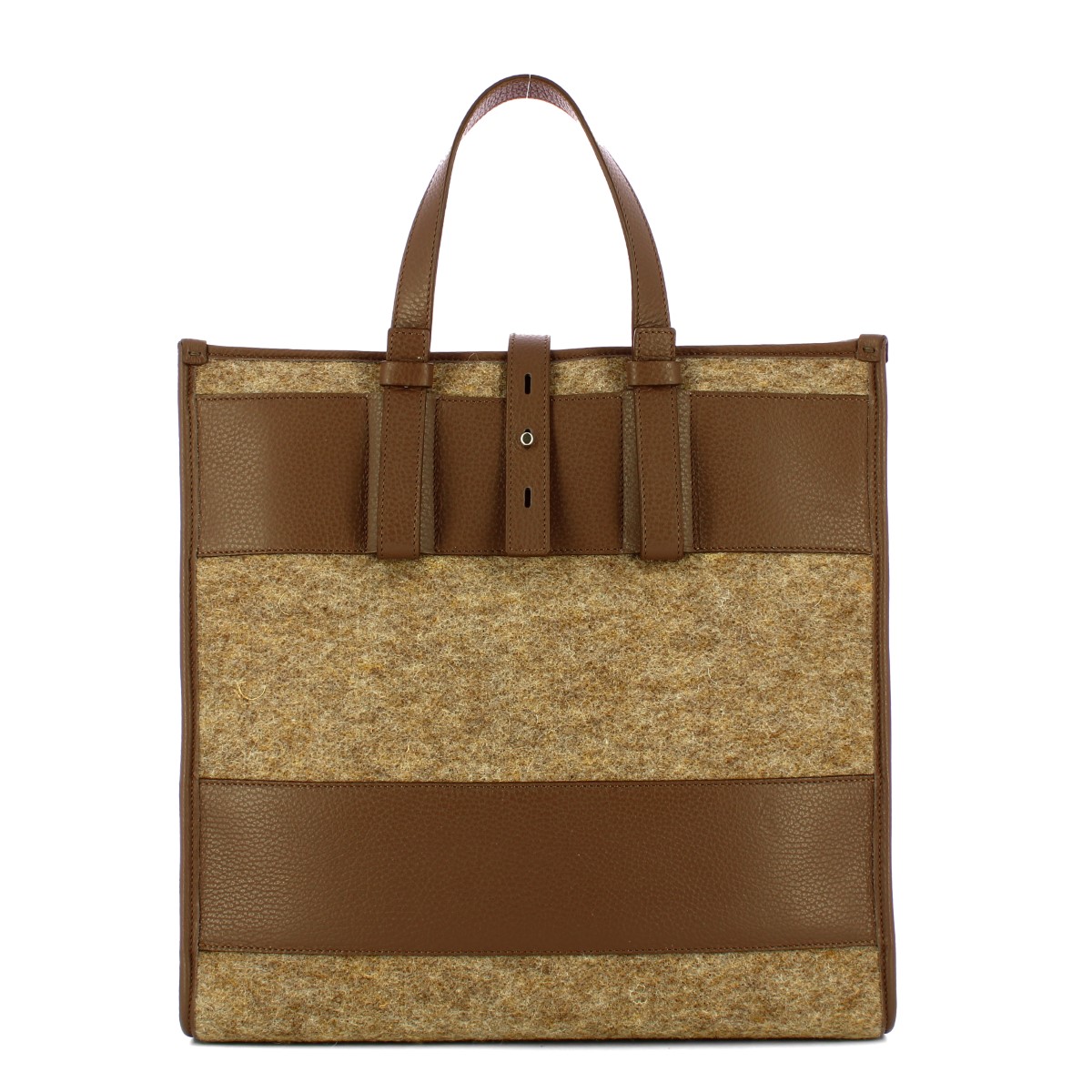Iuntoo Shopper Grande Caldo Essenziale Fango Lana Cotta Fango - 3 Iuntoo Shopper Grande Caldo Essenziale Fango Lana Cotta Fango - 3