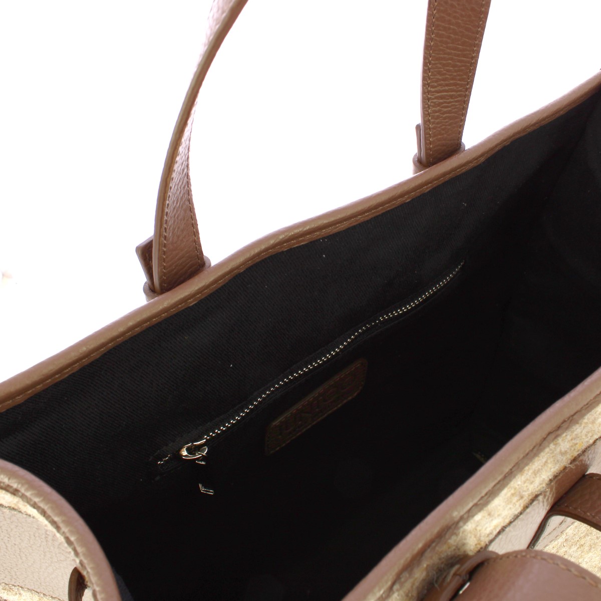 Iuntoo Shopper Grande Caldo Essenziale Fango Lana Cotta Fango - 6 Iuntoo Shopper Grande Caldo Essenziale Fango Lana Cotta Fango - 6