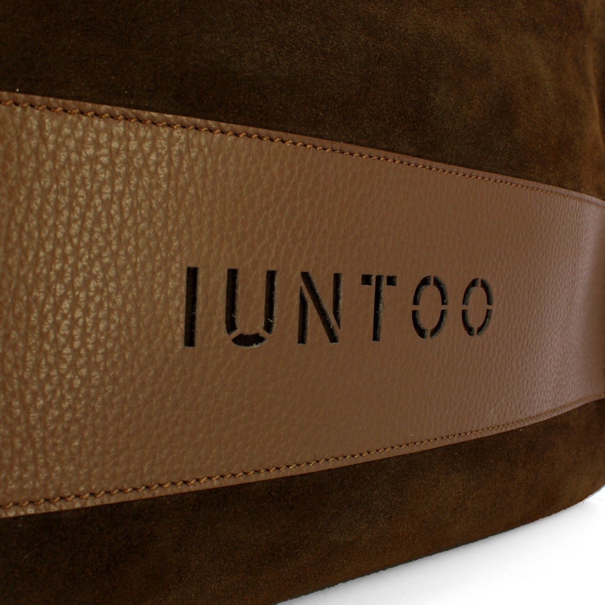 Iuntoo Shopper Grande Camoscio Essenziale Fango - 5 Iuntoo Shopper Grande Camoscio Essenziale Fango - 5