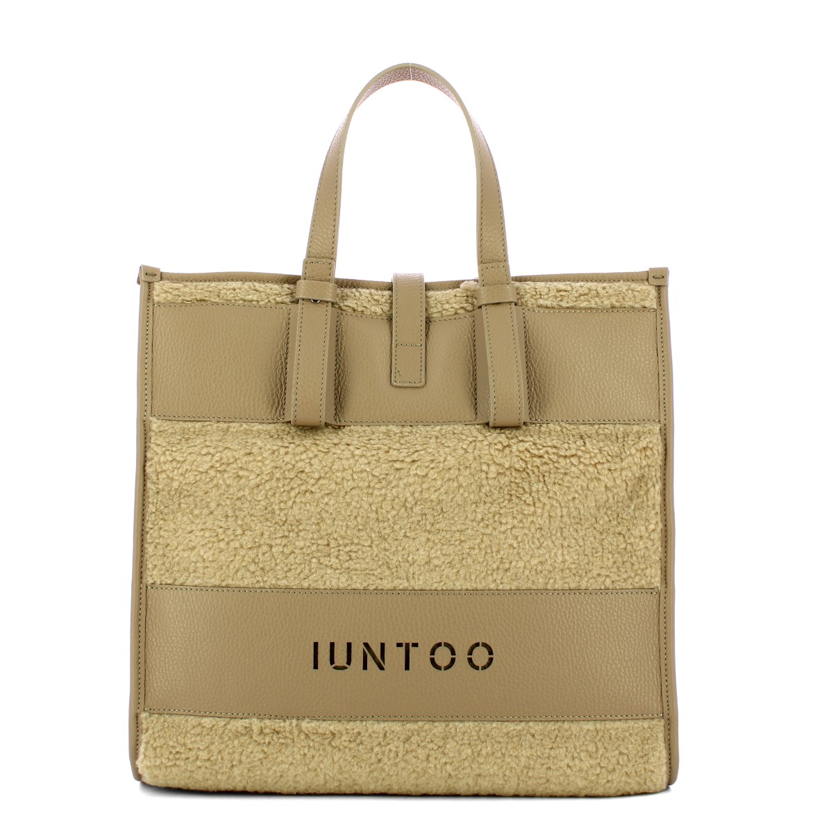 Iuntoo Shopper Grande Orsetto Essenziale Taupe Teddy Taupe - 1 Iuntoo Shopper Grande Orsetto Essenziale Taupe Teddy Taupe - 1