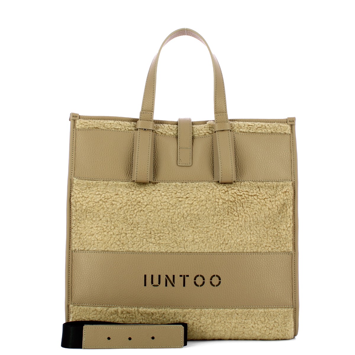 Iuntoo Shopper Grande Orsetto Essenziale Taupe Teddy Taupe - 4 Iuntoo Shopper Grande Orsetto Essenziale Taupe Teddy Taupe - 4