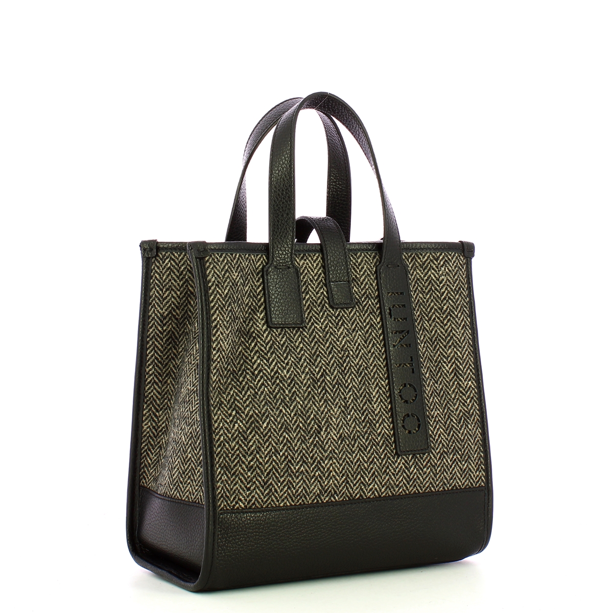 Iuntoo New Tote Piccola Nero + Spigato Nero - 2