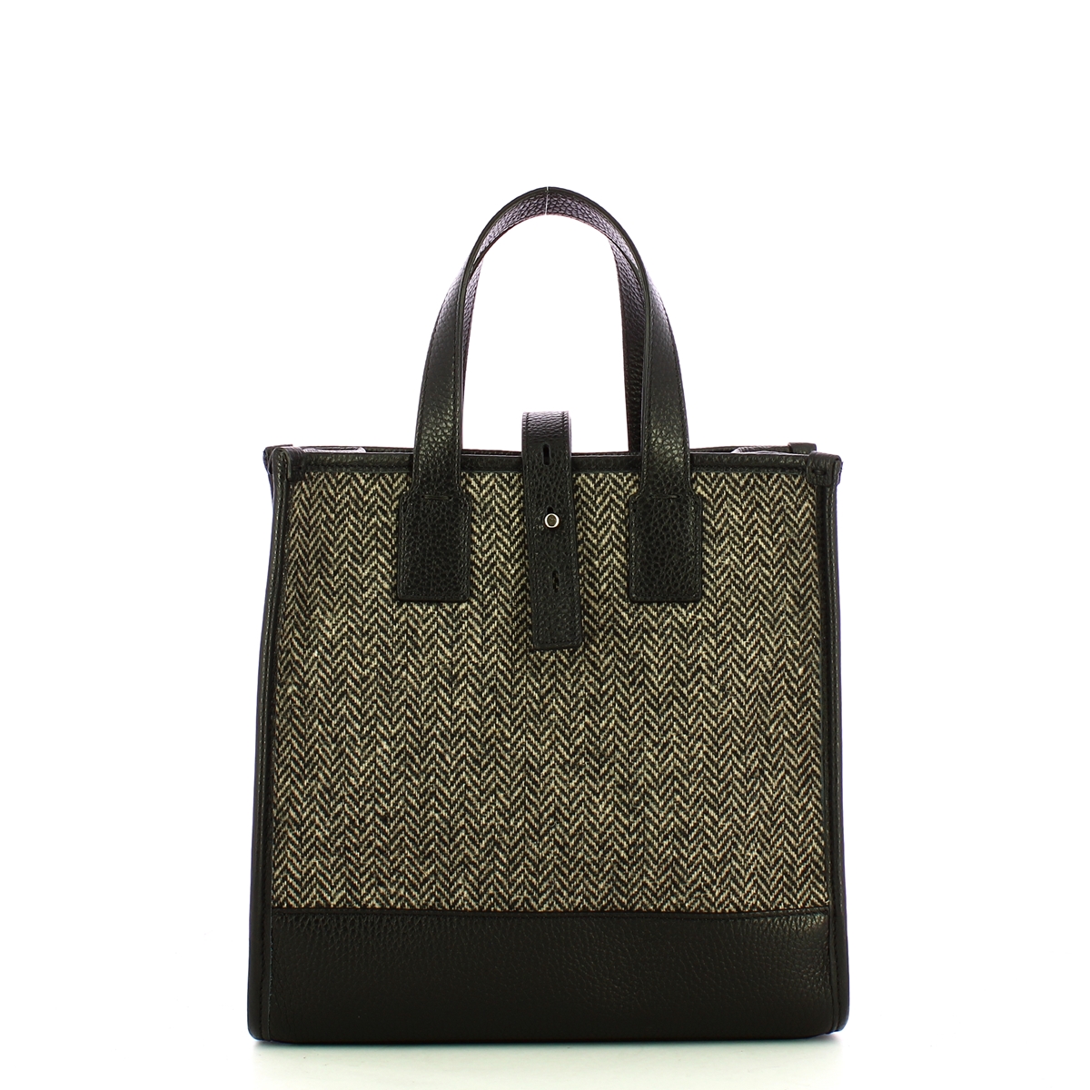Iuntoo New Tote Piccola Nero + Spigato Nero - 3