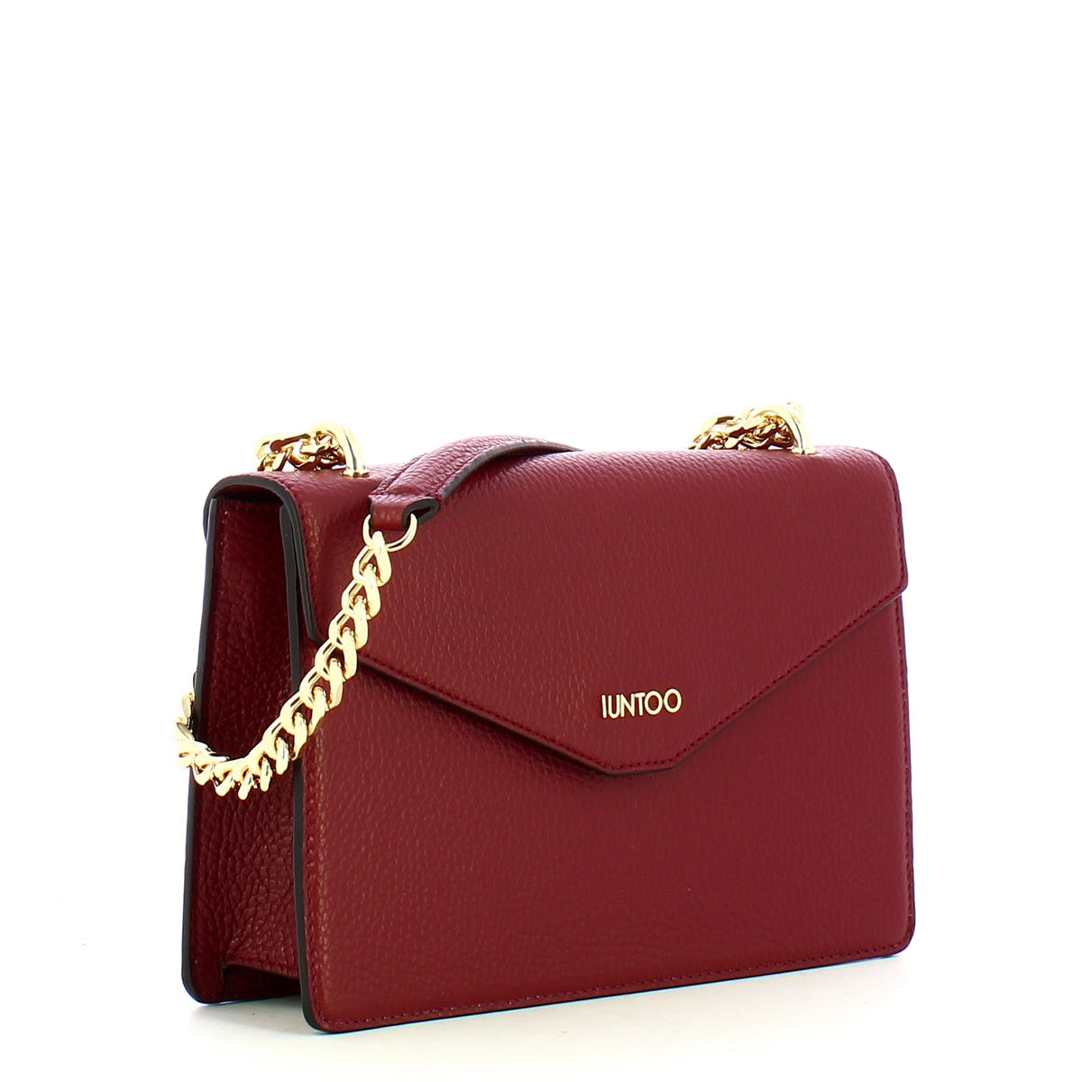 Iuntoo Tracolla con Patta Eleganza Bordeaux - 2