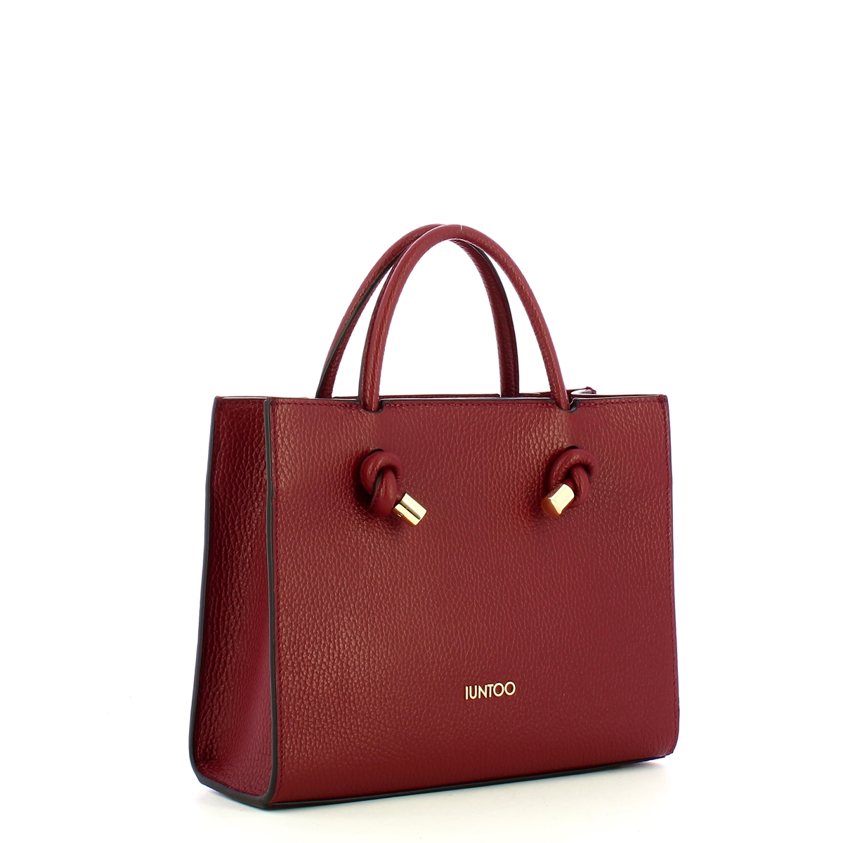 Iuntoo Borsa a mano Piccola Nodo Armonia Bordeaux - 2 Iuntoo Borsa a mano Piccola Nodo Armonia Bordeaux - 2