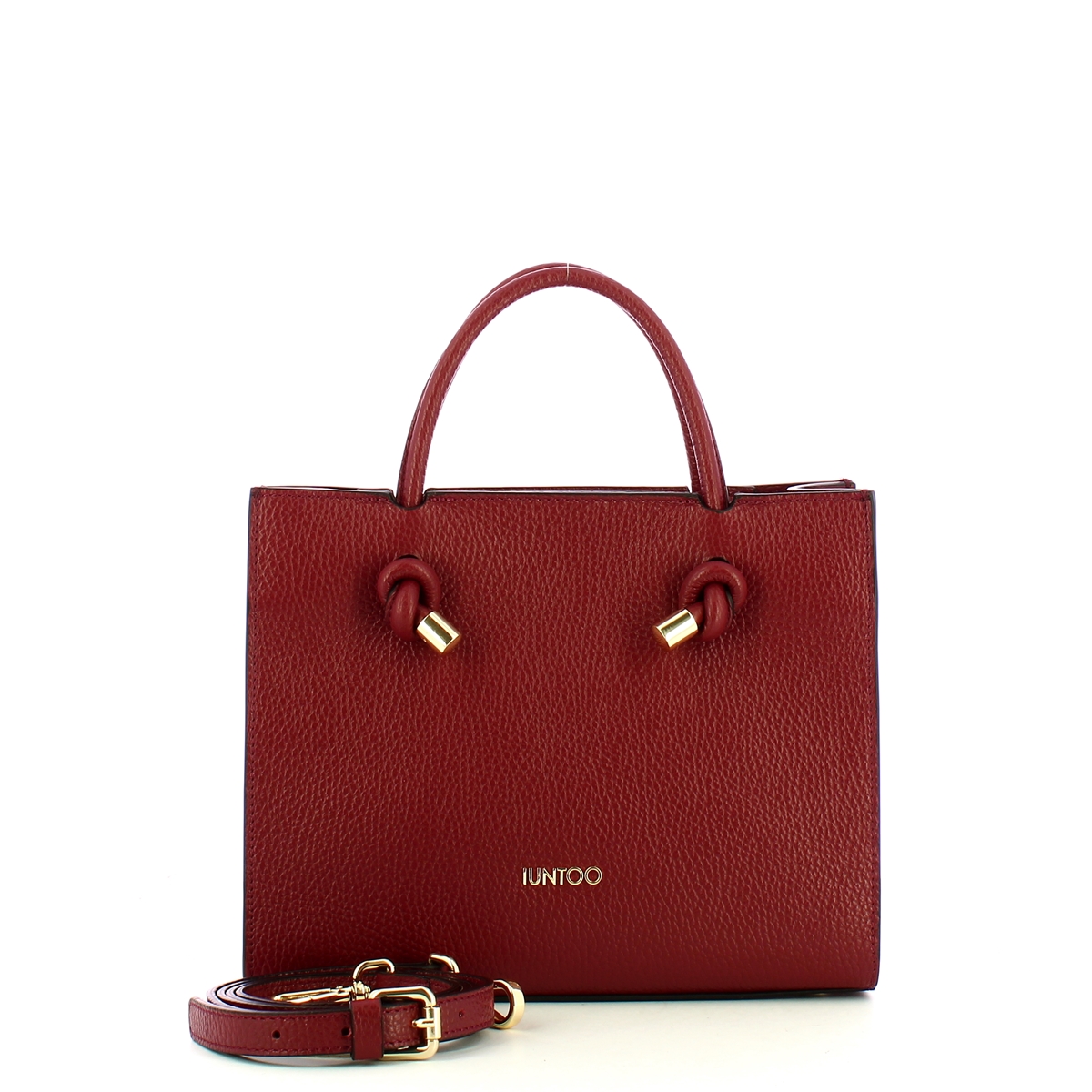 Iuntoo Borsa a mano Piccola Nodo Armonia Bordeaux - 4 Iuntoo Borsa a mano Piccola Nodo Armonia Bordeaux - 4