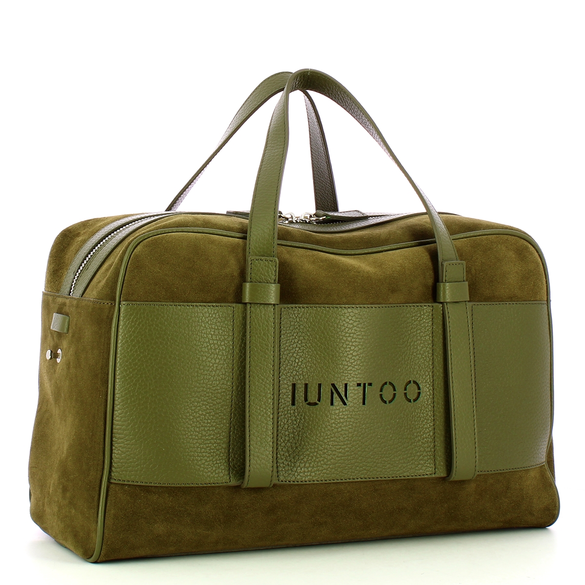 Iuntoo Bauletto Grande Camoscio Verde - 2 Iuntoo Bauletto Grande Camoscio Verde - 2