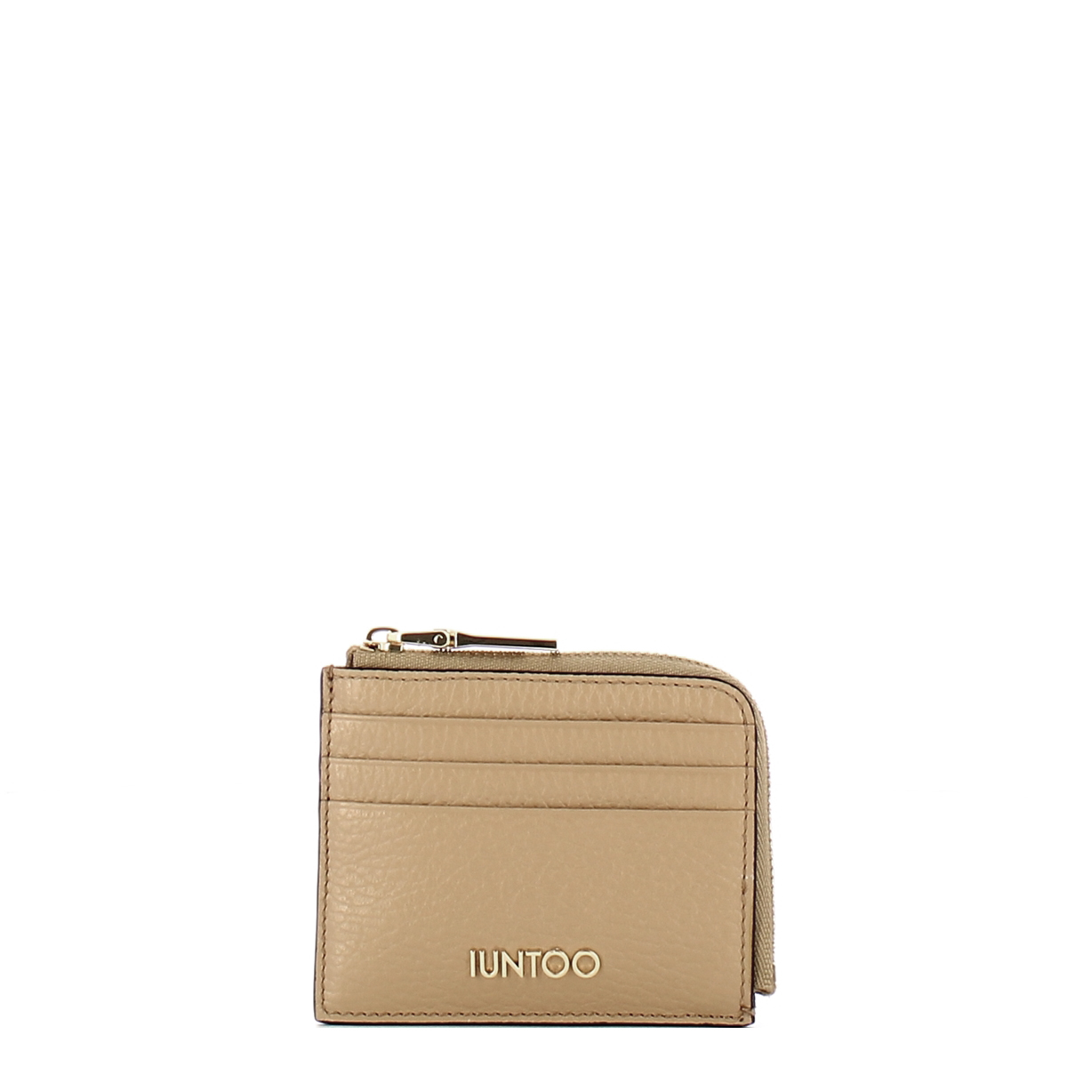 Iuntoo Portafoglio Zip Credit Card Armonia Cammello - 1 Iuntoo Portafoglio Zip Credit Card Armonia Cammello - 1