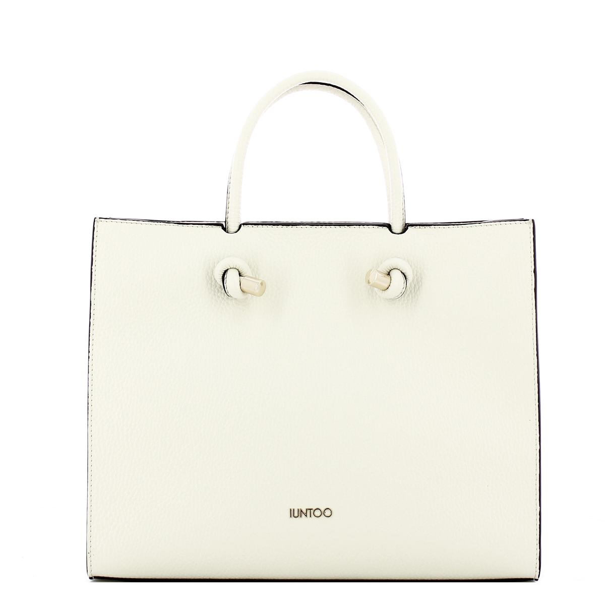 Iuntoo Borsa a mano Grande Nodo Armonia Bianco - 1