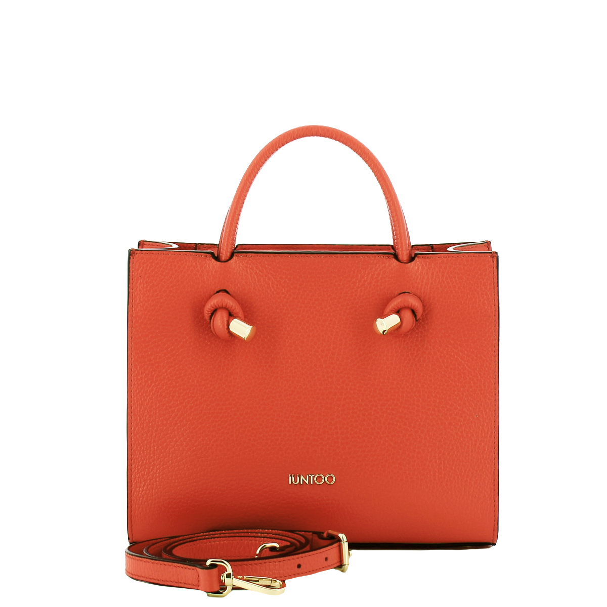 Iuntoo Borsa a mano Piccola Nodo Armonia Arancio - 4