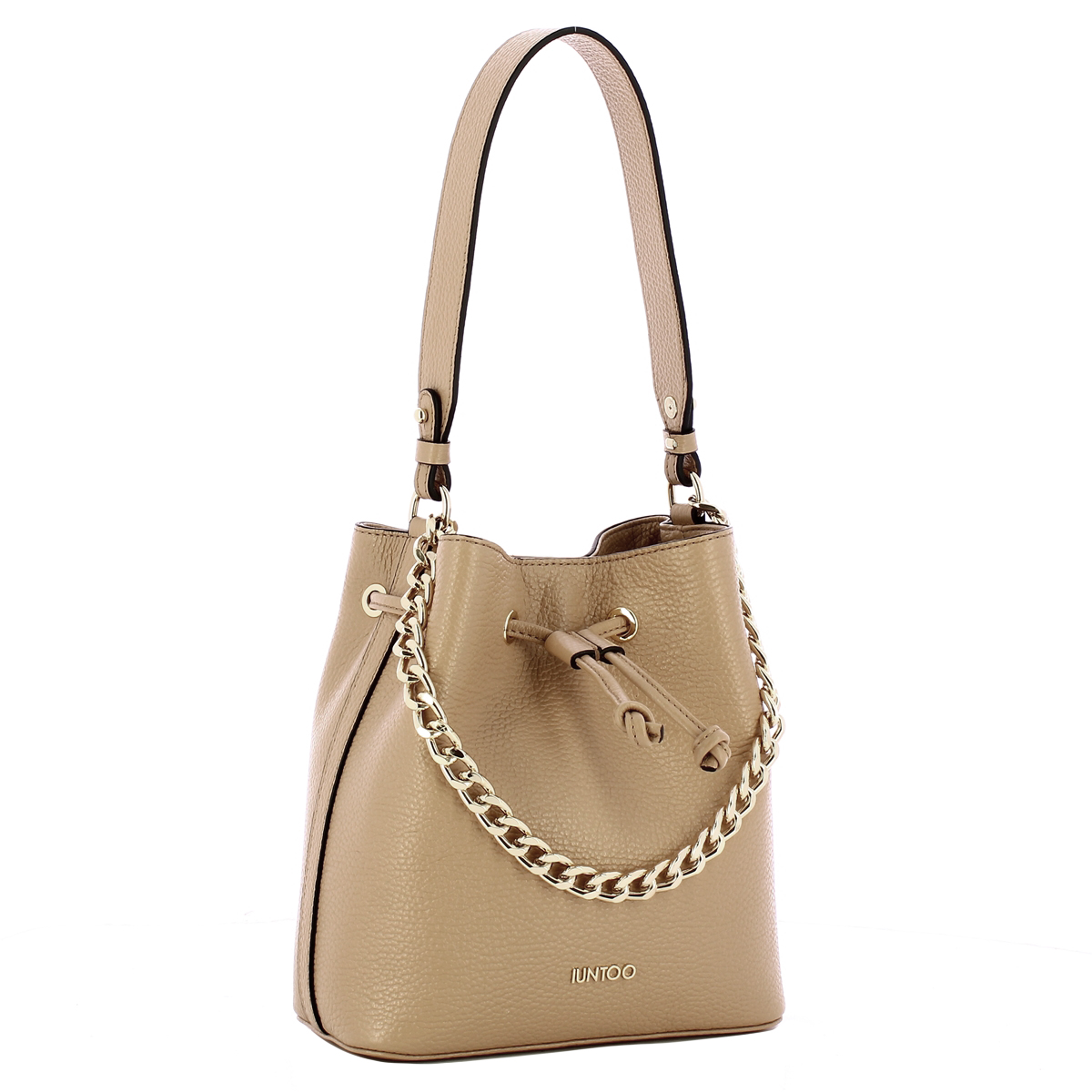 Iuntoo Bucket Bag Eleganza Cammello - 2 Iuntoo Bucket Bag Eleganza Cammello - 2