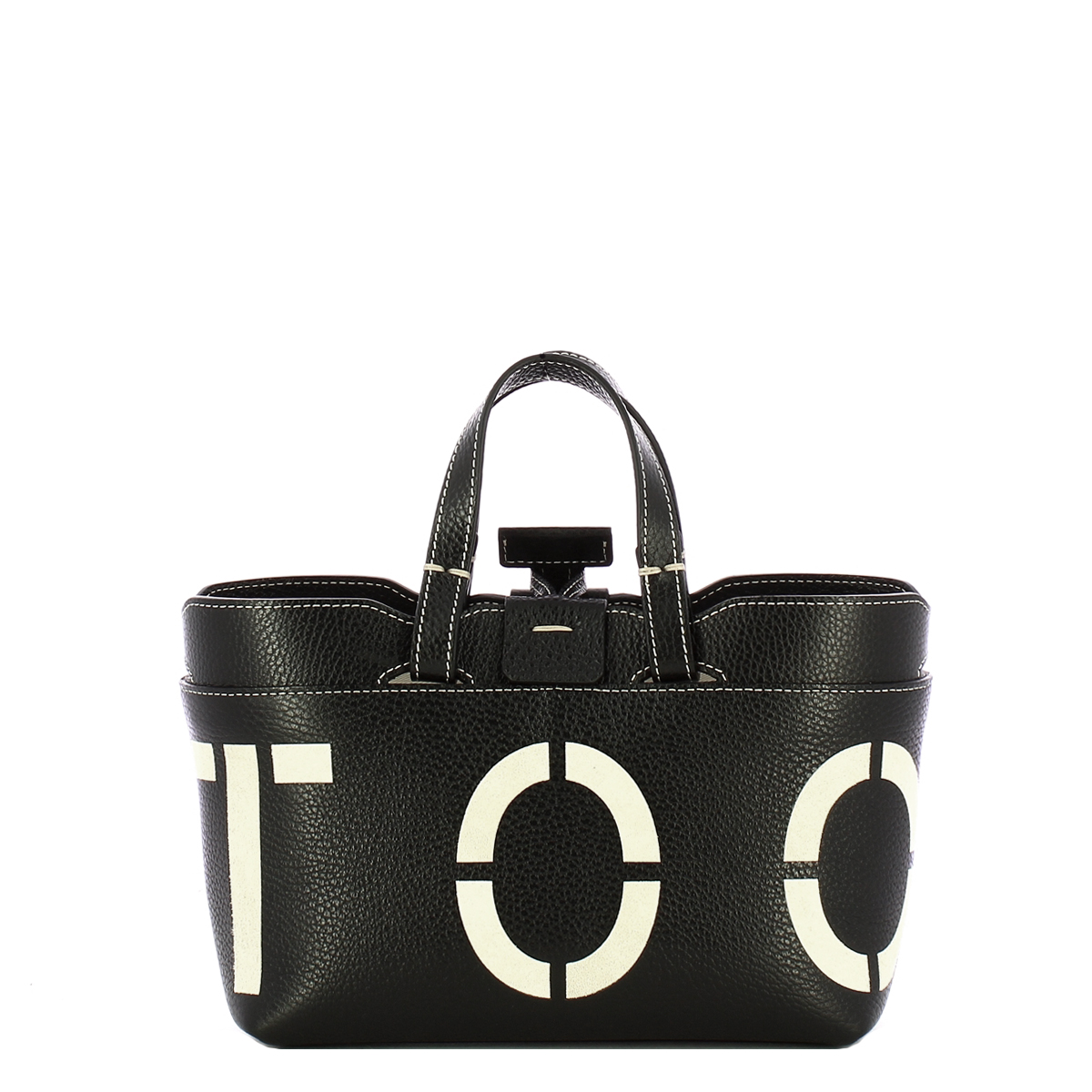 Iuntoo Shopping Sibilla Mini Logo Nero+Panna - 3