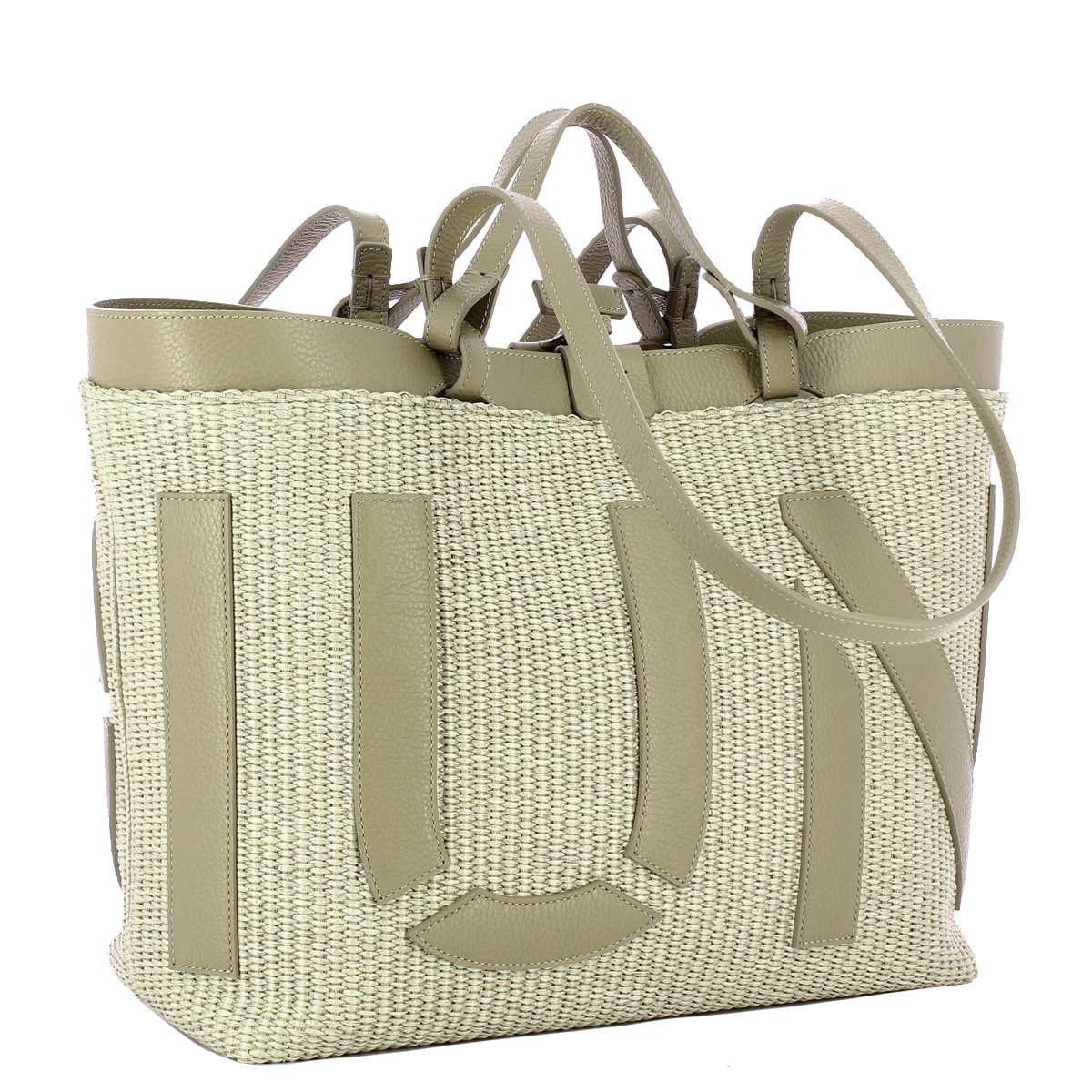Iuntoo Shopping Sibilla Media Logo Raffia Cappuccino+Cappuccino - 2 Iuntoo Shopping Sibilla Media Logo Raffia Cappuccino+Cappuccino - 2