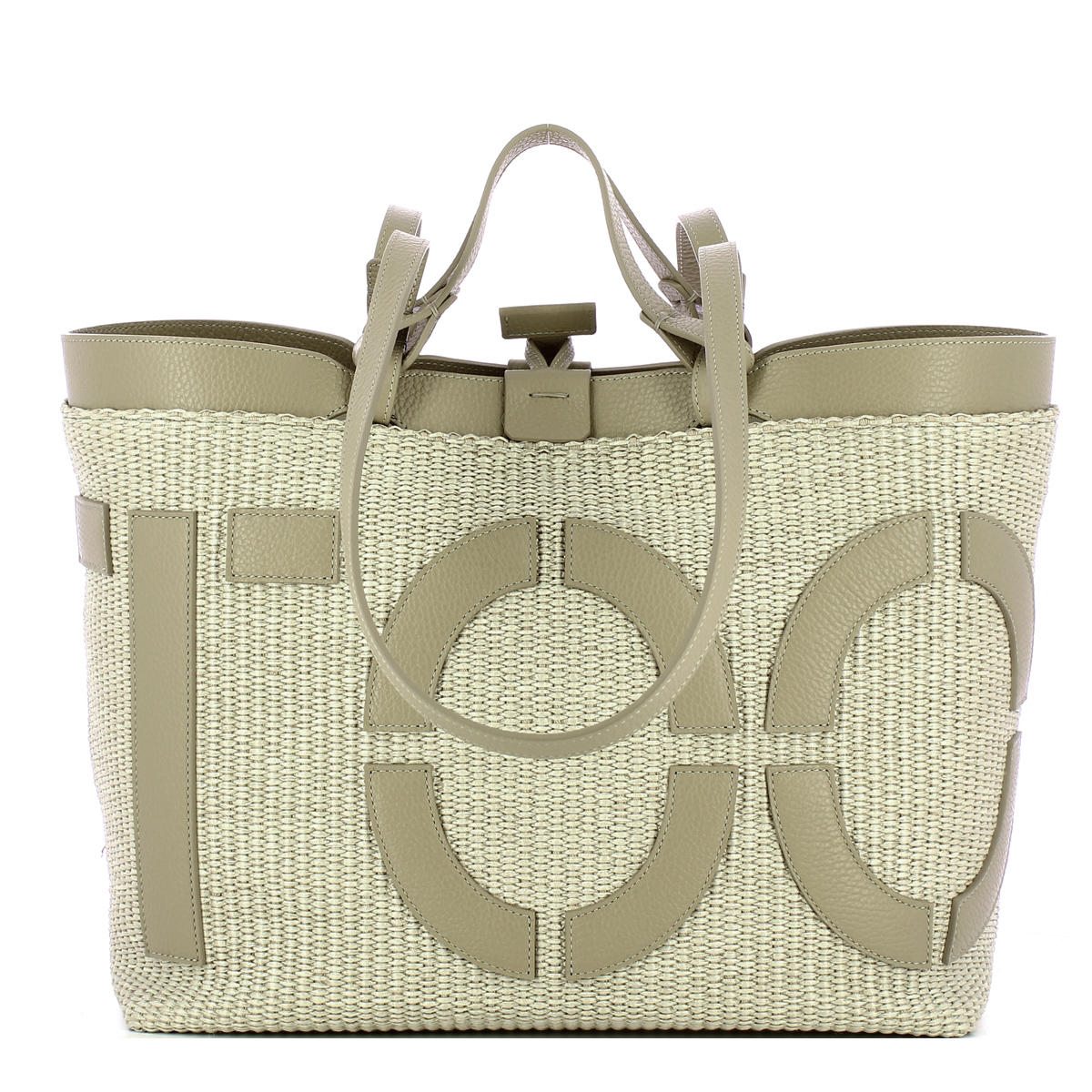 Iuntoo Shopping Sibilla Media Logo Raffia Cappuccino+Cappuccino - 3 Iuntoo Shopping Sibilla Media Logo Raffia Cappuccino+Cappuccino - 3