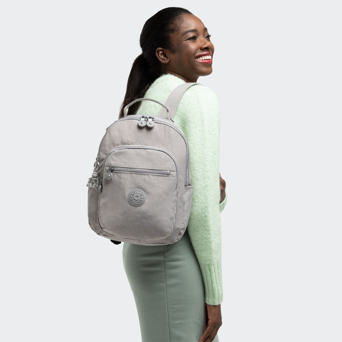 Kipling Zainetto Seoul S Grey Gris - 2 Kipling Zainetto Seoul S Grey Gris - 2