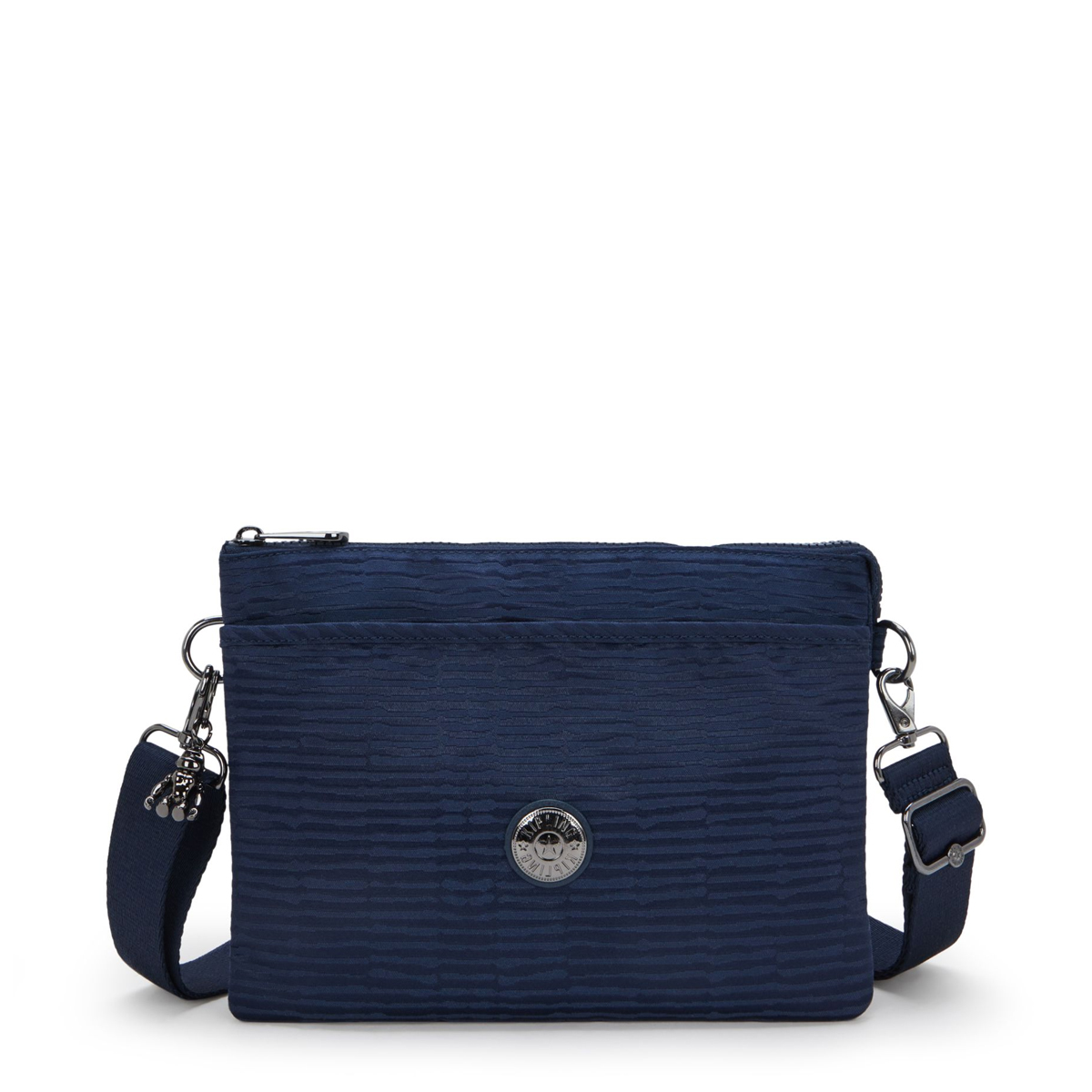 Kipling Tracolla Riri L Night Ocean Jacquard - 1 Kipling Tracolla Riri L Night Ocean Jacquard - 1