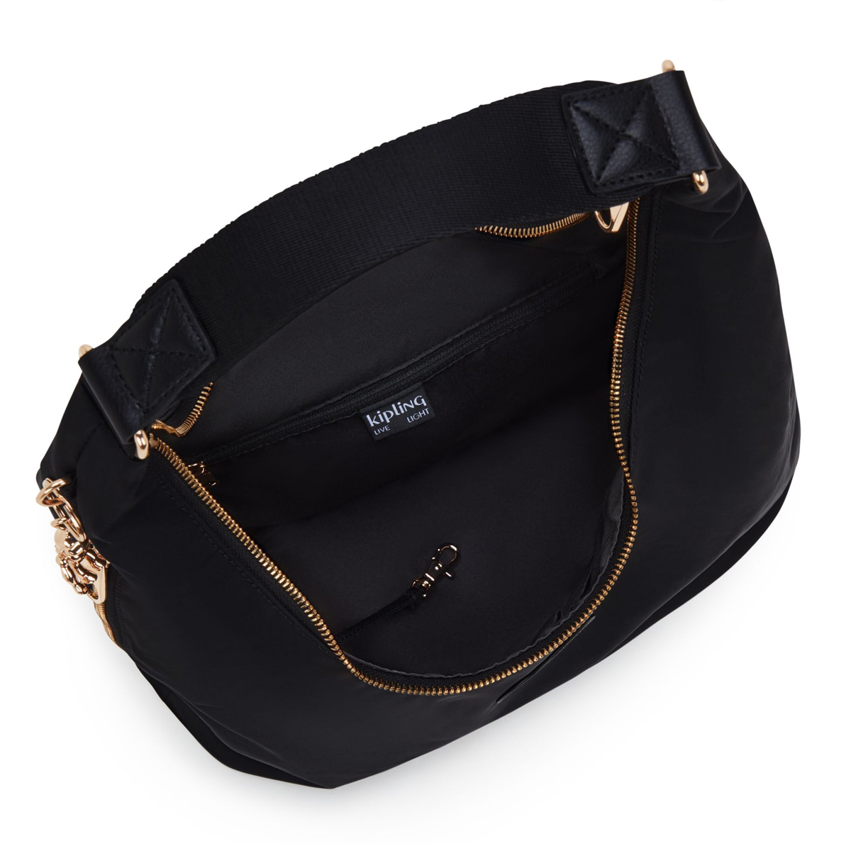 Kipling Borsa a spalla Eanna Zip Black Rose Spice - 4