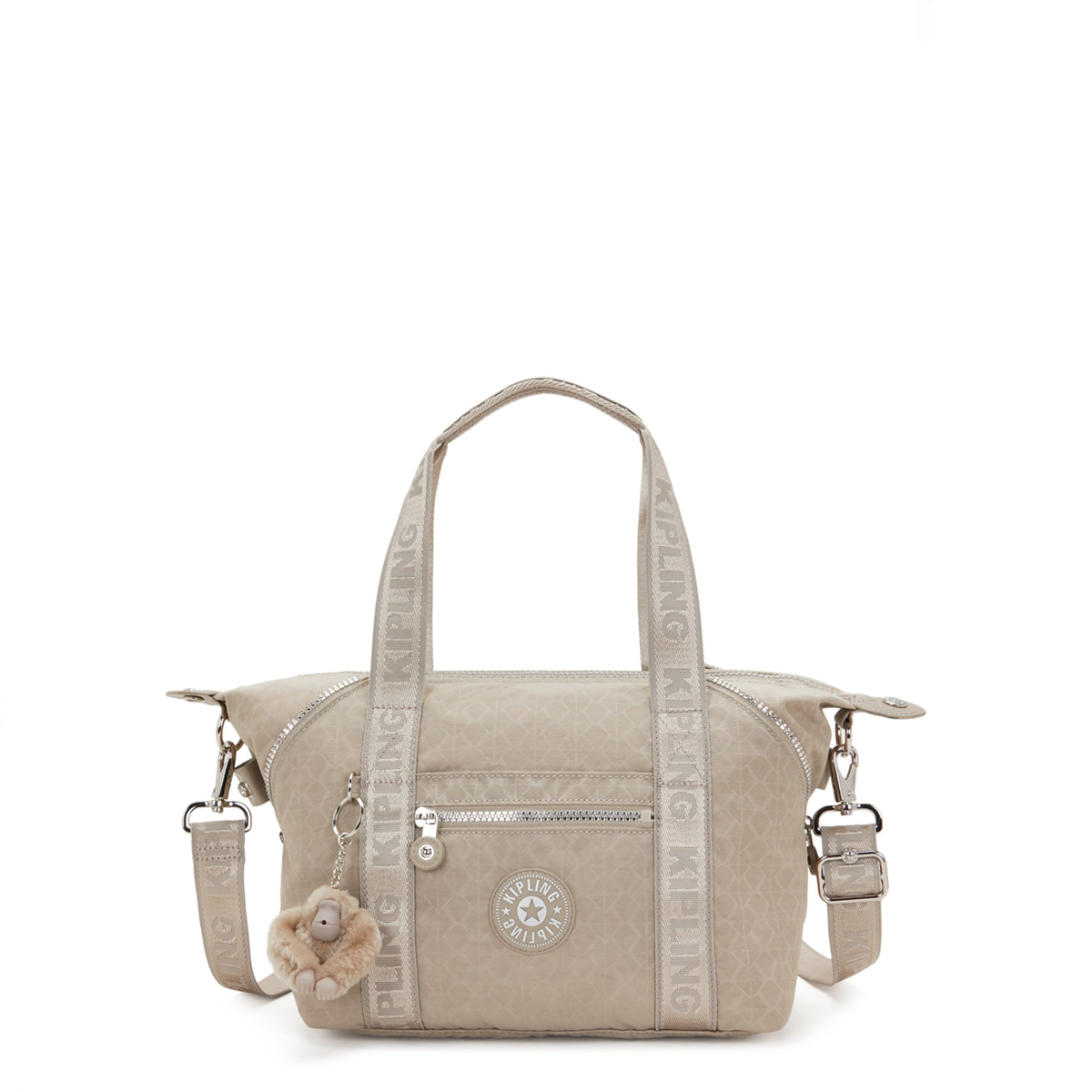 Kipling Borsa a mano Art Mini Glorious Beige Silver - 1