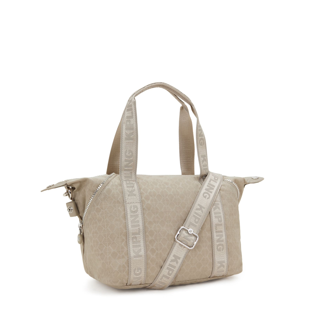 Kipling Borsa a mano Art Mini Glorious Beige Silver - 3
