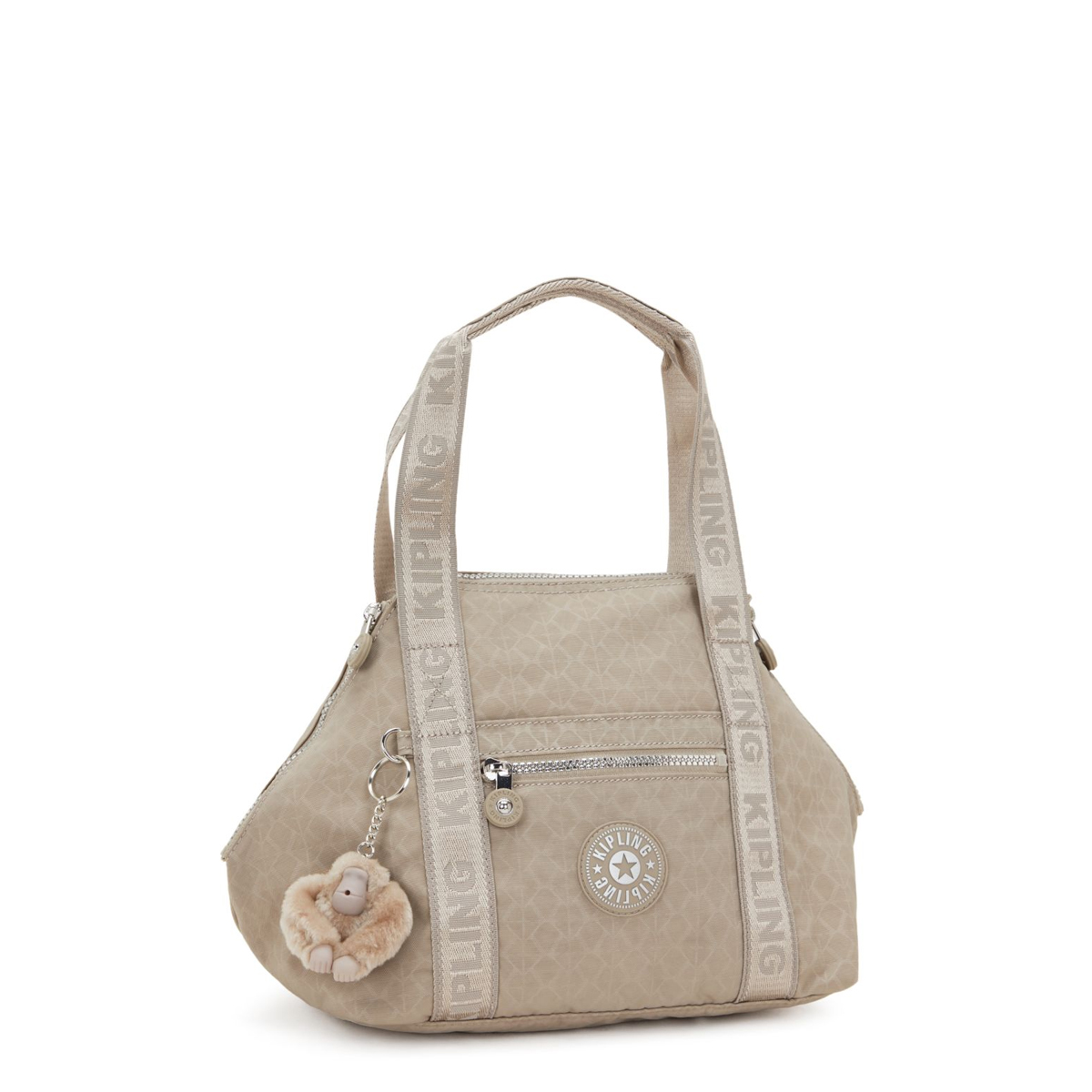 Kipling Borsa a mano Art Mini Glorious Beige Silver - 6