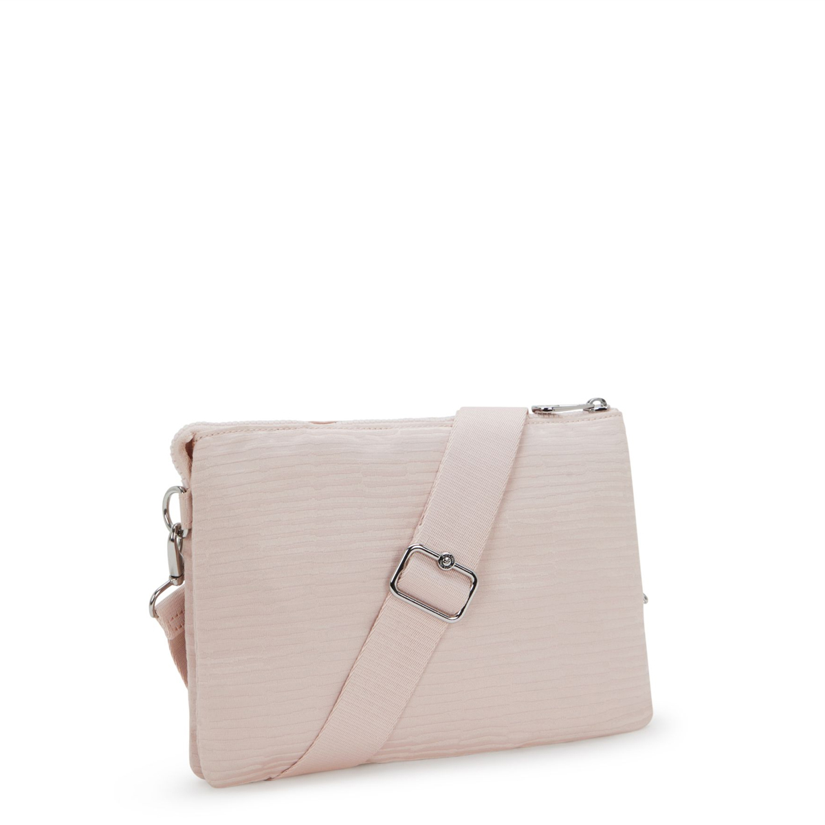 Kipling Tracolla Riri L Pink Pearl Jacquard - 3 Kipling Tracolla Riri L Pink Pearl Jacquard - 3