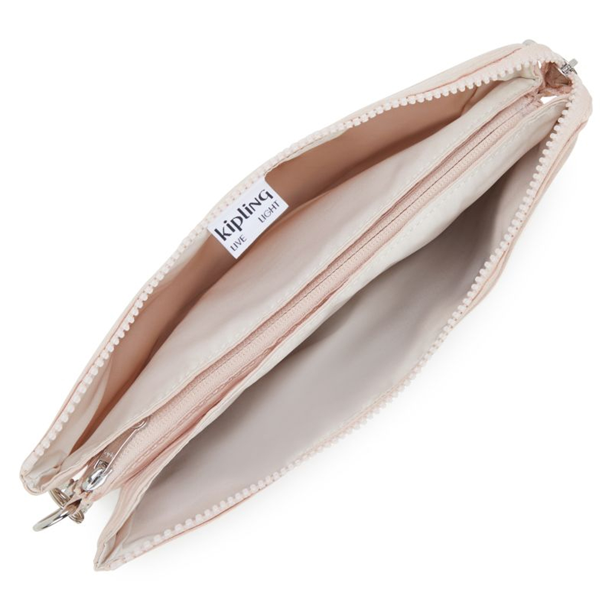 Kipling Tracolla Riri L Pink Pearl Jacquard - 4 Kipling Tracolla Riri L Pink Pearl Jacquard - 4